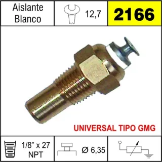 BULBO TEMPERATURA UNIVERSAL TIPO GMG BLANCO