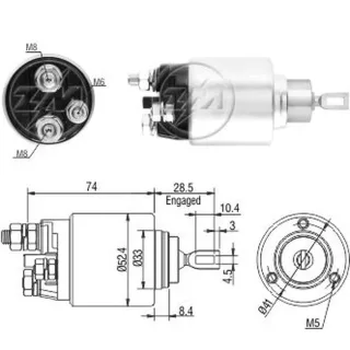 SOLENOIDE BOSCH 12V. FIAT IVECO DAILY
