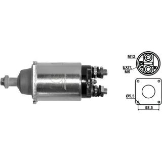 SOLENOIDE BOSCH 12V MOTOR CUMMINS/ARR. JE M.BENZ/VW CAMIONES