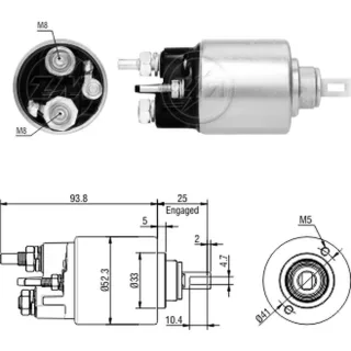 SOLENOIDE BOSCH 12V RENAULT LOGAN- SANDERO-KANGOO