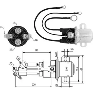 SOLENOIDE DELCO REMY 39MT- 12V.