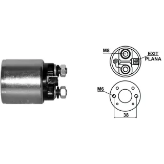 SOLENOIDE INDIEL 12V FIAT M.TIPO 1.4 Y 1.6/DUNA WEEKEND 1.7D