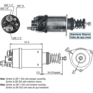 SOLENOIDE BOSCH 12V FORD CAMIONES 6.6L/7.8L