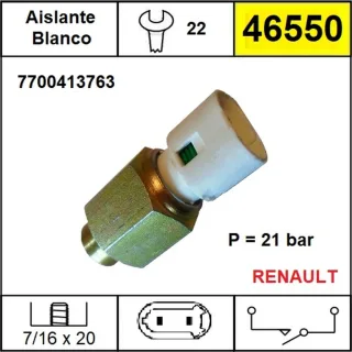BULBO PRESION HIDRAULICA RENAULT SCENIC- CLIO-  SANDERO- KANGOO- LOGAN- MEGANE- DUSTER- LAGUNA EQUIVALENCIAS 18307FAL