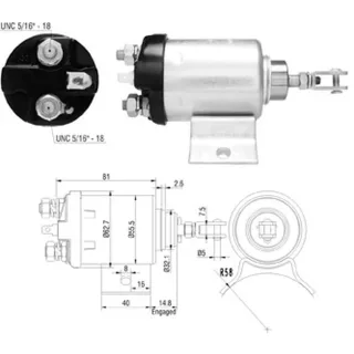 SOLENOIDE BOSCH 12V FORD F 4000/TRACTOR MOTOR FORD 4 CIL