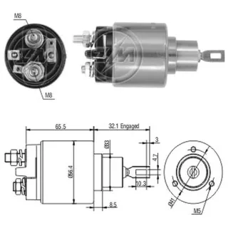 SOLENOIDE BOSCH 12V DUNA 1.5/UNO BRA