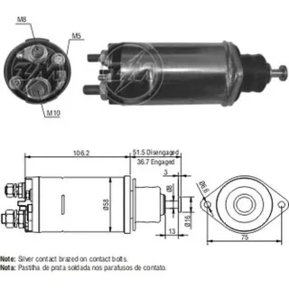 SOLENOIDE DELCO REMY 24V MOTOR 28MT