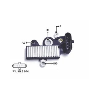 REGULADOR DE VOLTAJE 12V DELCO REMY M.BENZ AXOR (IMPORTADO)