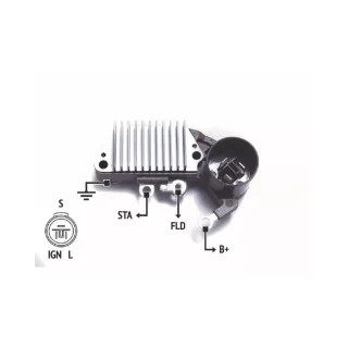 REGULADOR DE VOLTAJE NIPON HONDA CIVIC ACCORD 12V. (IMPORTADO)