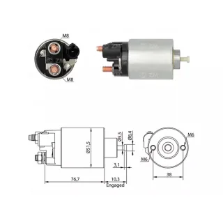 SOLENOIDE MITSUBISHI 12V CHEVROLET CAMARO 6.2 V8 - CORVETTE 6.2L V8