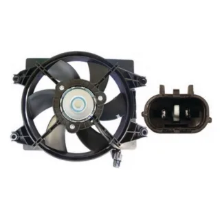 ELECTROVENTILADOR HYUNDAI: ACCENT II HATCHBACK 1.6 02'- 12' || SALOON 1.6 02'- 12'   CON ENC.  - FLUJO: ASPIRANTE -  SENTIDO GIRO: HORARIO - EXT: 300 