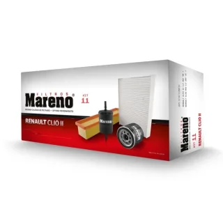 KIT RENAULT CLIO MIO 1.2 16V 12< AIRE-ACEITE-COMBUSTIBLE-HABITACULO MR314-ML307-MCI201-MH407