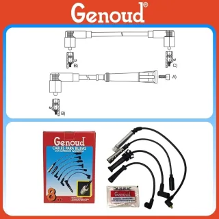 CABLE BUJIA PORCHE 924 INY. CONEXION DIN