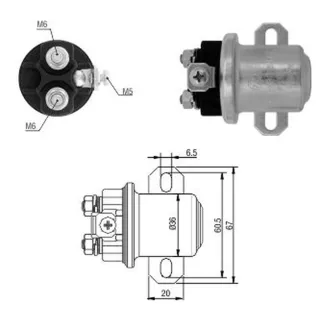 SOLENOIDE AUXILIAR FORD CARGO/CUMMINS/VOLVO - DELCO REMY