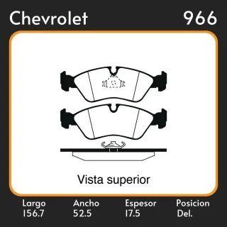 PASTILLAS DE FRENO  CHEVROLET ASTRA 90/94 2.0 LAR. 156.7 ANC. 52.5 ESP. 17.5 POSC. DEL. GUARDADO (180) EQUIVALENCIAS FRAS LE PD/37 LITTON 38540 MAZFRE
